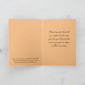 De Remerciements Carte Sunset Appréciation du Ministère (Intérieur)