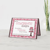 De Remerciements Carte Sweet Cake TY (Dos)