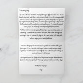 De Remerciements Carte Sympathie (Intérieur)