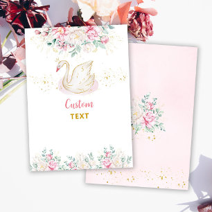 De Remerciements Carte texte personnalisée Baby Shower Princesse Cy