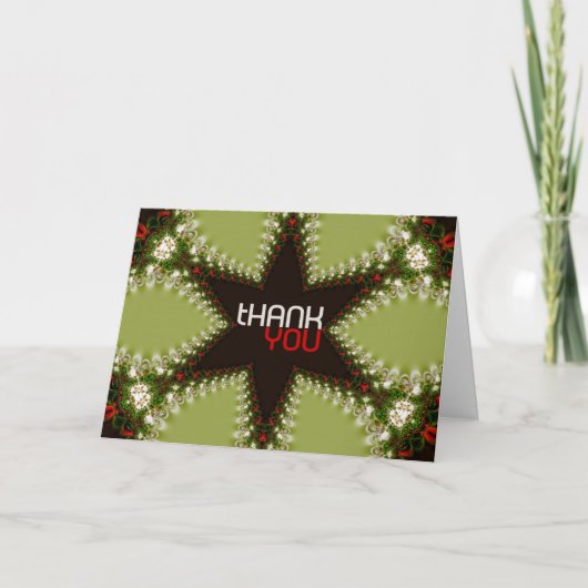 De Remerciements Carte tHANK yOU STaR (Devant)