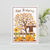 De Remerciements Carte Thanksgiving (Debout devant)