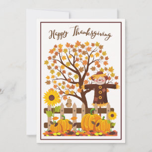 De Remerciements Carte Thanksgiving