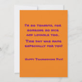 De Remerciements Carte Thanksgiving des petits garçons (Dos)