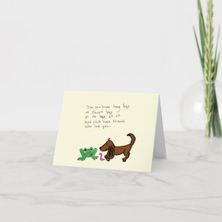De Remerciements Carte "Un ami qui vous aime"
