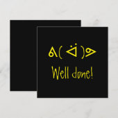 De Remerciements Carte Unicode "bien faite". (Devant / Derrière)