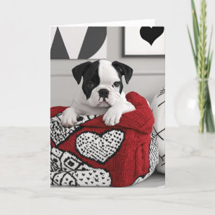 De Remerciements Carte Valentine Bulldog