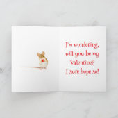 DE REMERCIEMENTS CARTE VALENTINE LIL MOUSE (Intérieur)