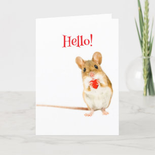 DE REMERCIEMENTS CARTE VALENTINE LIL MOUSE