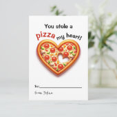De Remerciements Carte Valentine Pizza Classroom (Debout devant)