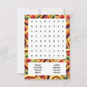 De Remerciements Carte Valentine Pizza Classroom (Dos)