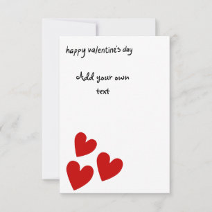 De Remerciements Carte Valentines personnalisable