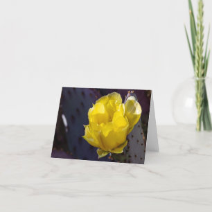 De Remerciements Carte vierge Cactus en fleurs