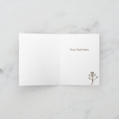 De Remerciements Carte Vierge Pliée Fleur Doodle Pensées Pour Vous (Intérieur)