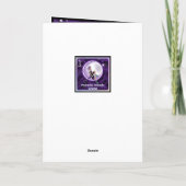 De Remerciements Carte vierge Purple Moon Child (Dos)