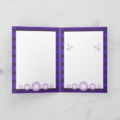 De Remerciements Carte vierge Purple Sun Fairy (Intérieur)