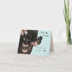 De Remerciements Carte vintage Black Doll Bon Voyage