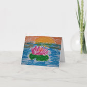 De Remerciements Carte Waterlily (Devant)