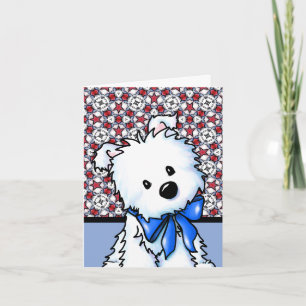 De Remerciements Carte Westie étoile rouge