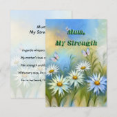 De Remerciements Carte Whispering Daisies (Devant / Derrière)