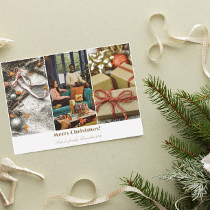 De Remerciements Carte White Simple Collage Holydays
