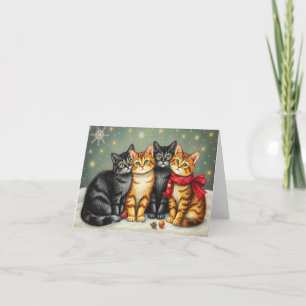 De Remerciements Carte Xmas Cute Kitten