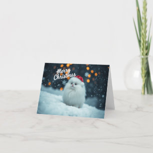 De Remerciements Carte Xmas Cute Kitten