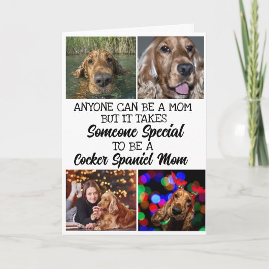 De Remerciements Cocker Spaniel ...Meilleure carte mère (Devant)