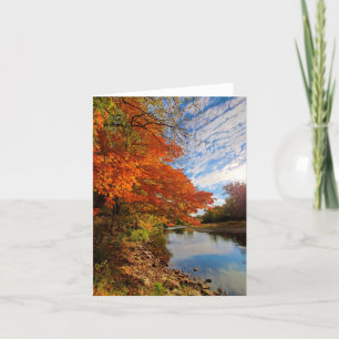 De Remerciements Couleurs d'automne blanc carte pour notes