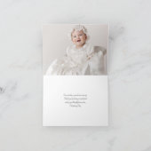 De Remerciements Croix dans le cadre ovale - carte pour notes (Intérieur)