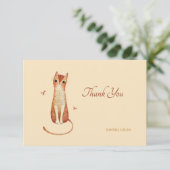 De Remerciements Cute Kitty Carte pour notes (Debout devant)
