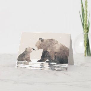 De Remerciements Cute Mama Bear Happy Mother's Day Carte photo