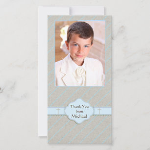 De Remerciements Dapper Diagonal Stripes, Carte photo religieux