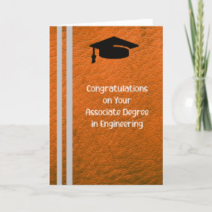 De Remerciements Diplôme associé en ingénierie Carte Orange