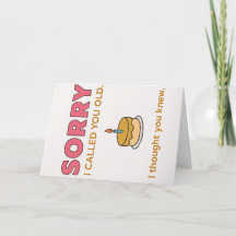 Drôle Désolé Je Vous Ai Appelé Carte Anniversaire