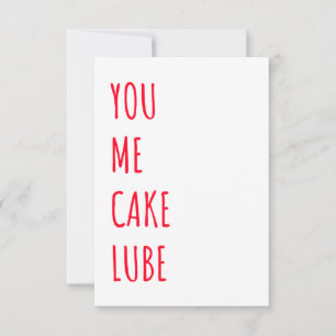 De Remerciements Drôle Dirty Naughty Carte d'anniversaire