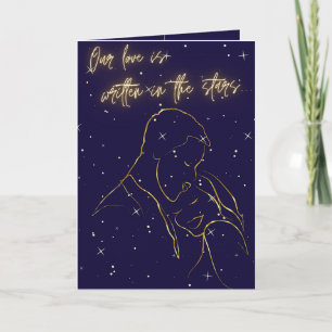 De Remerciements Écrit dans la carte d'amour des étoiles