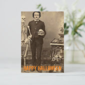 De Remerciements Edgar Allan Poe Carte Halloween Déplaisant personn (Debout devant)