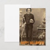 De Remerciements Edgar Allan Poe Carte Halloween Déplaisant personn (Devant / Derrière)