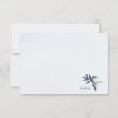 De Remerciements Élégant Carte photo commémoratif Leaf (Dos)