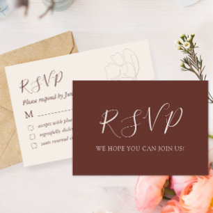 De Remerciements Élégante calligraphie Simple Mariage carte RSVP