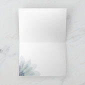 De Remerciements Élégante carte d'anniversaire succulente (Intérieur)