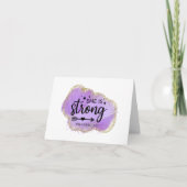 De Remerciements Elle Est Forte Carte Vierge (Devant)