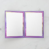 De Remerciements Fée du soleil violet carte blanche (Intérieur)