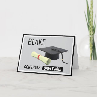 De Remerciements Félicitations pour la remise des diplômes ! Carte