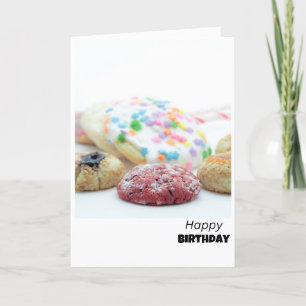 De Remerciements Festif Sprinkies Cookies Carte Anniversaire