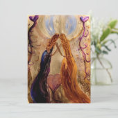 De Remerciements Fête des femmes Carte pour notes plat (Debout devant)