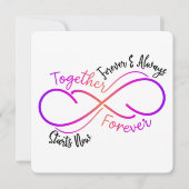 De Remerciements Forever and Always - Carte Saint Valentin (Devant)