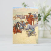 De Remerciements Frédéric Remington Art Occidental "Une carte dans  (Debout devant)