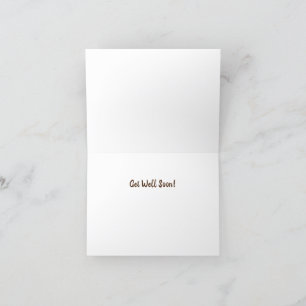 De Remerciements FUN CHICKEN Obtenez bien bientôt Carte pliée